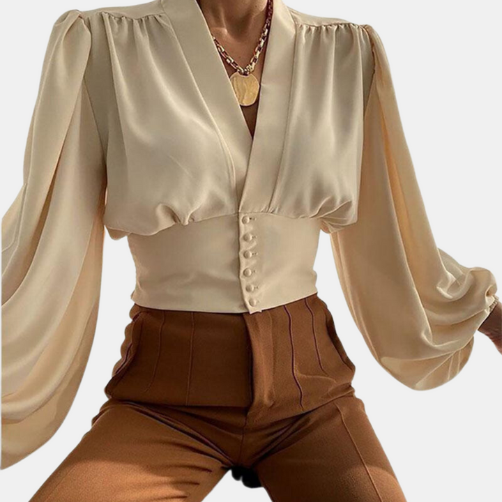 Bretts® | Moderna bluza s duplim rukavima i V-izrezom