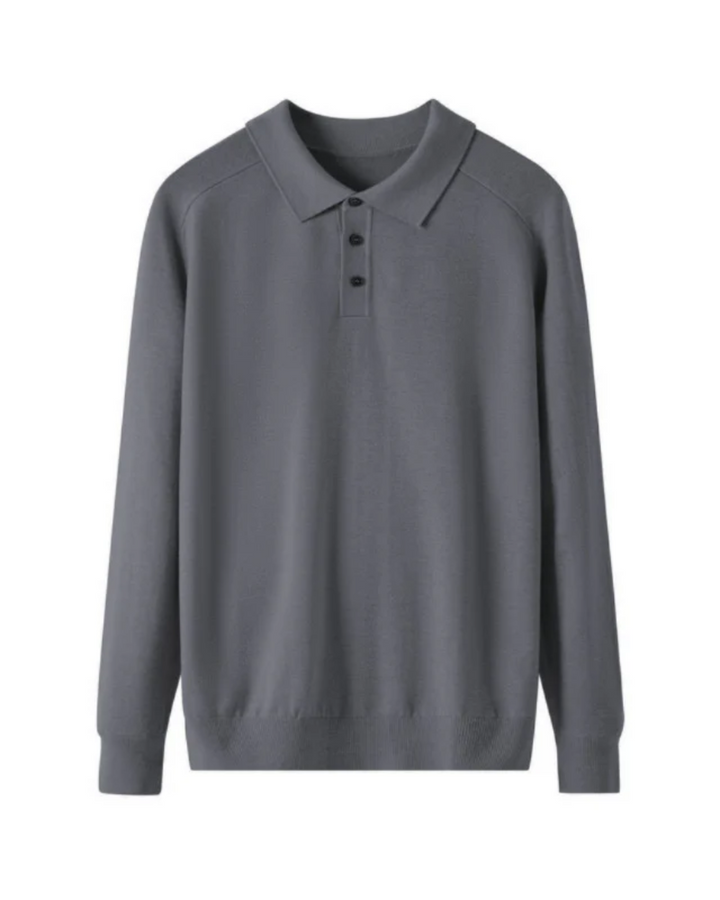 Collin - Polo s dugim rukavima od merino vune