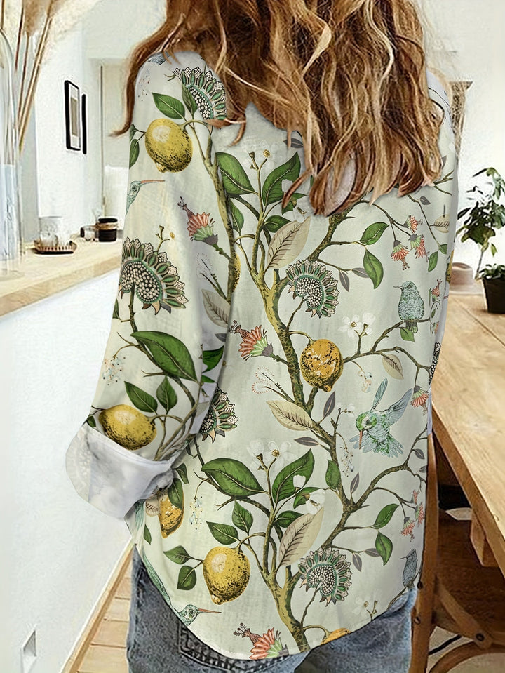 Breeze® | Elegantna pulover bluza sa printom i gumbima