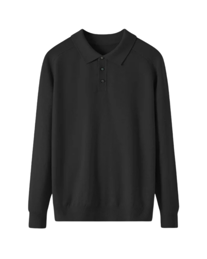 Collin - Polo s dugim rukavima od merino vune