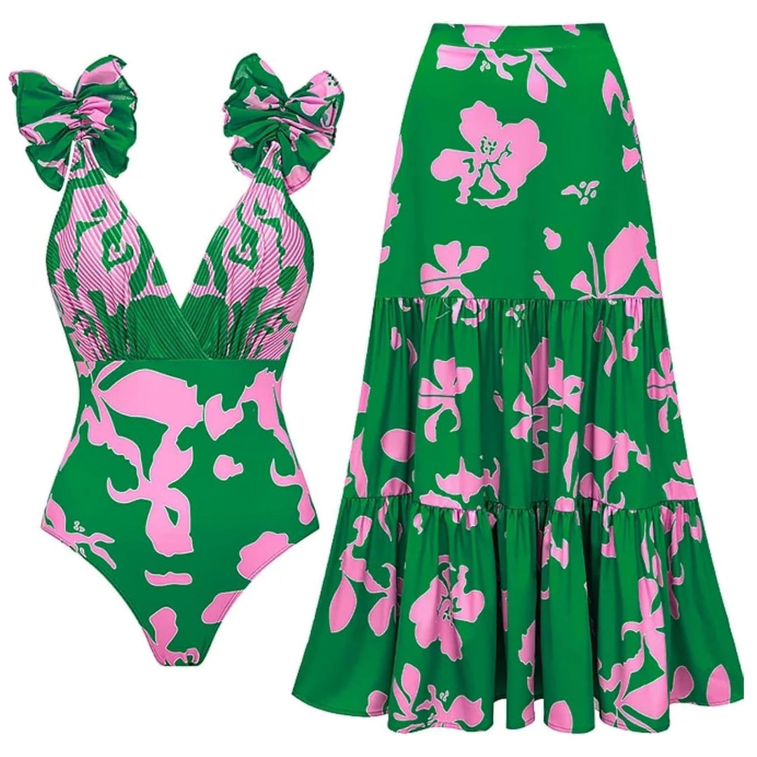 Mandy | Elegantni otisnuti kupaći kostim set