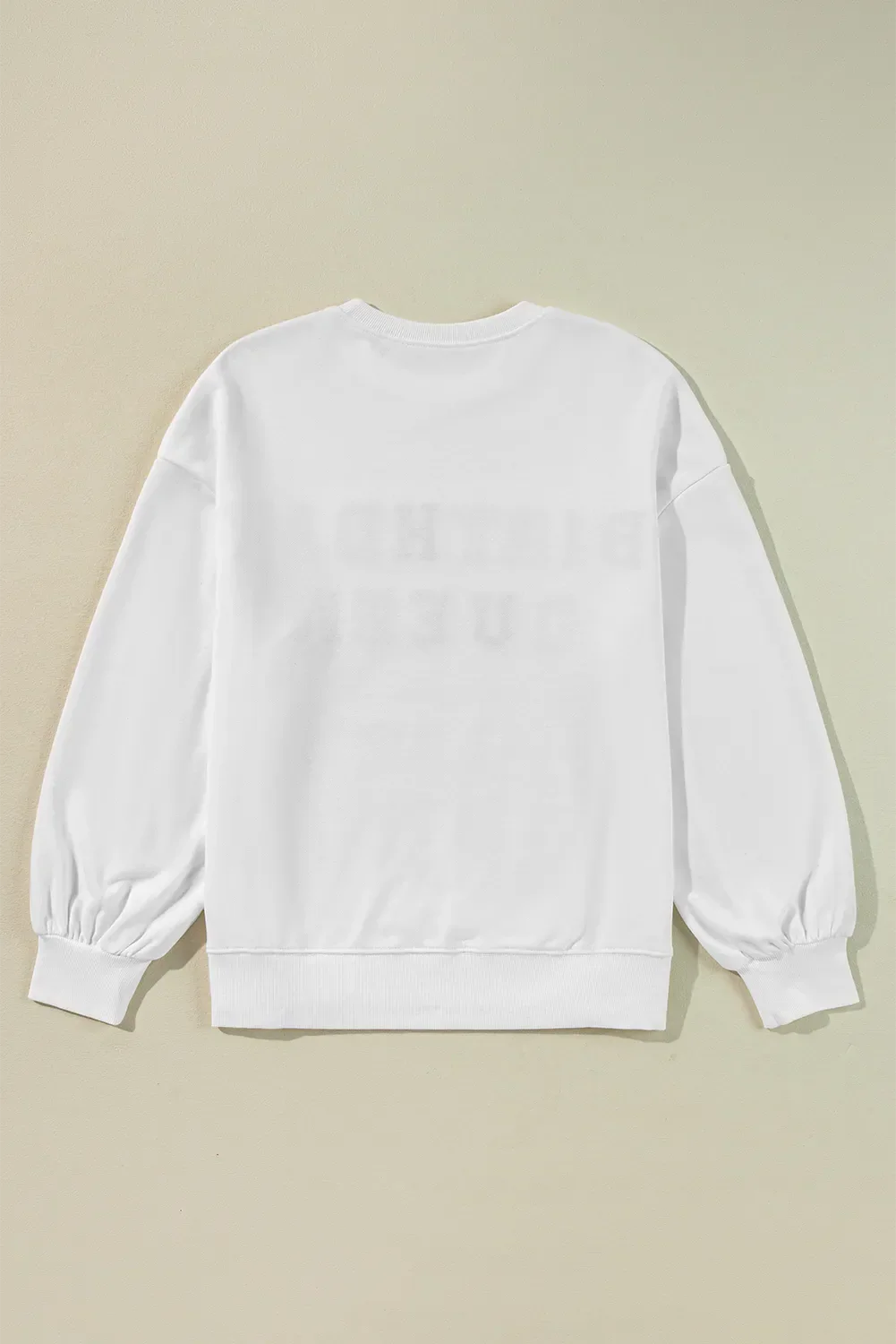 Emilie® | Gliter sweatshirt za rođendan Queen s okruglim izrezom i dugim rukavima