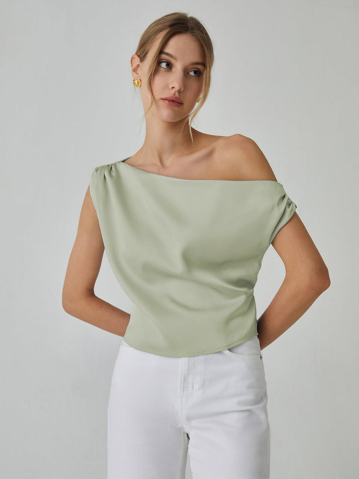Bretchen® | Asimetrična bluza s detaljem od čvora
