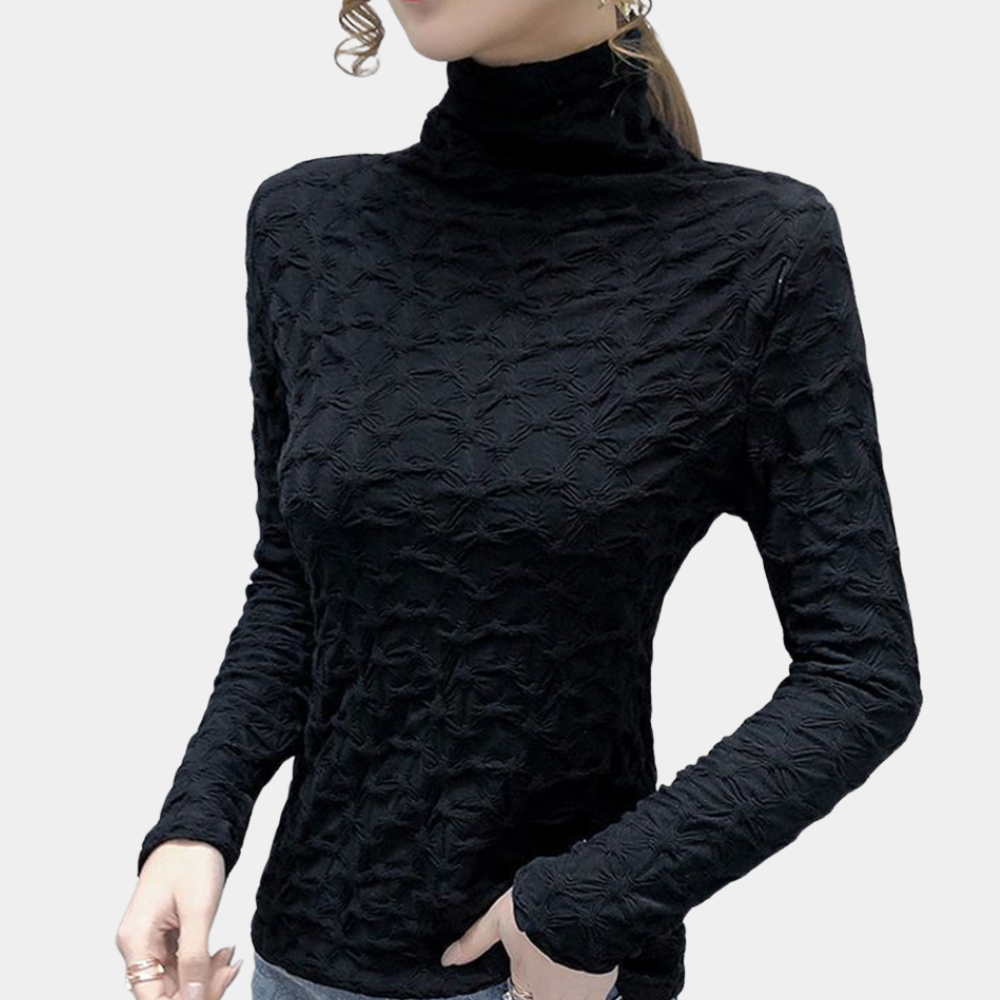 Brunilda® | Elegantna ženska bluza s visokim izrezom