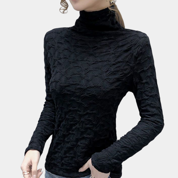 Brunilda® | Elegantna ženska bluza s visokim izrezom