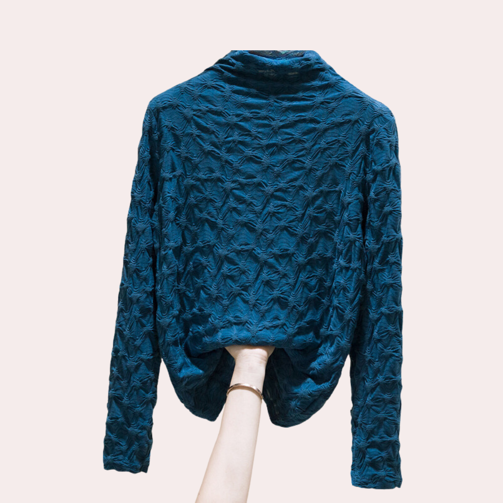 Brunilda® | Elegantna ženska bluza s visokim izrezom