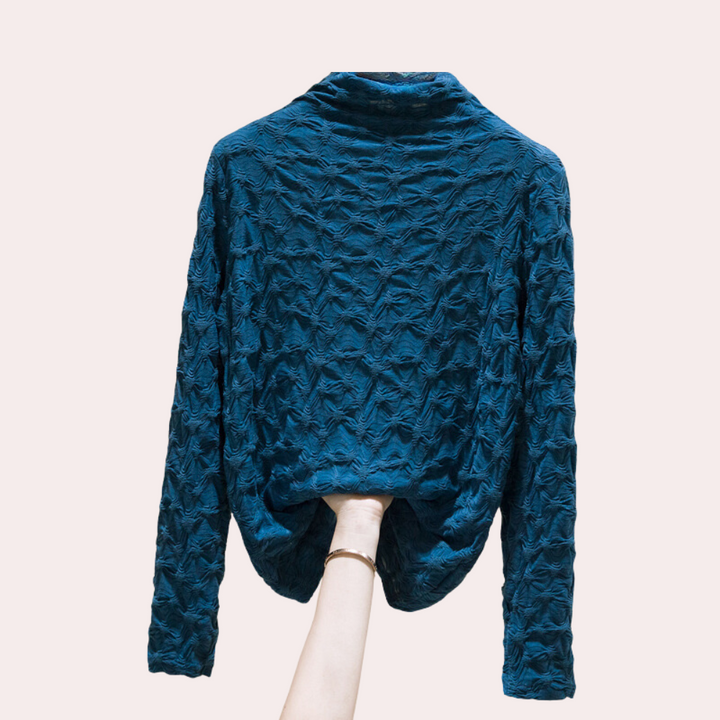Brunilda® | Elegantna ženska bluza s visokim izrezom