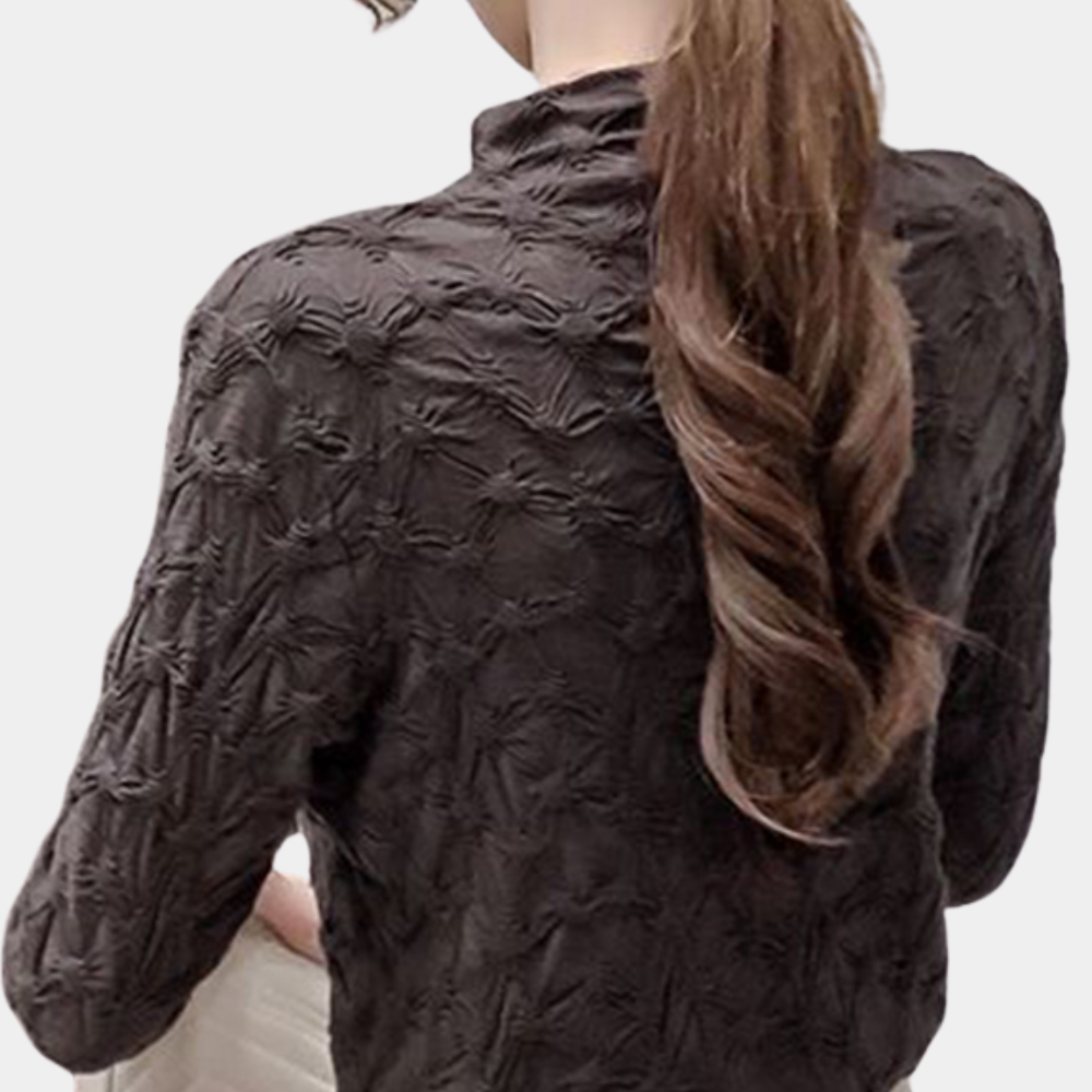 Brunilda® | Elegantna ženska bluza s visokim izrezom