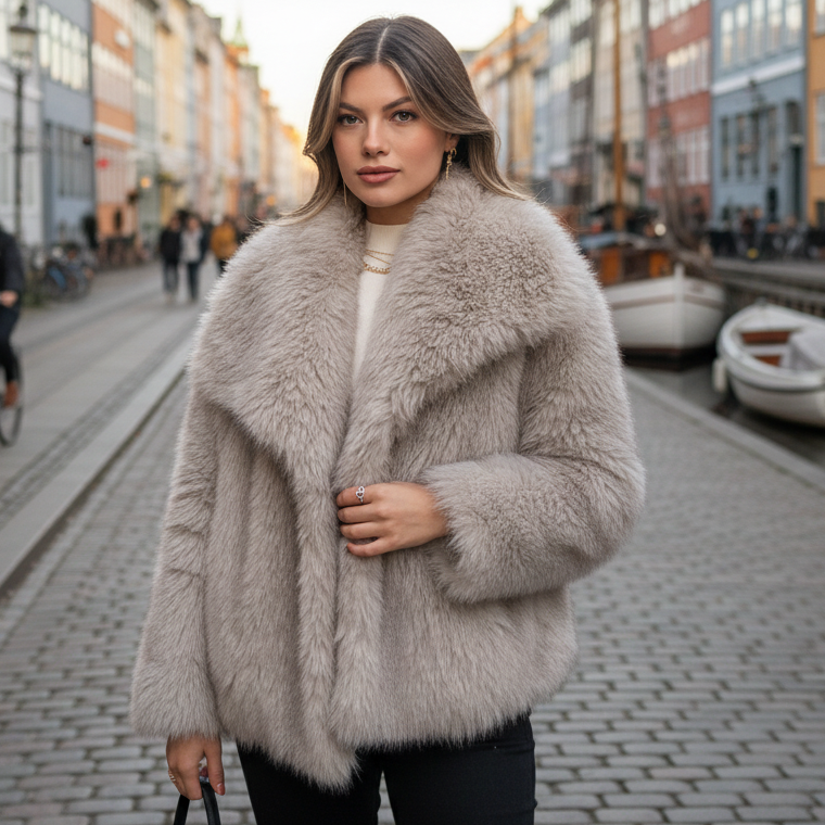 Aina | Elegantna umjetna krznena zimaska