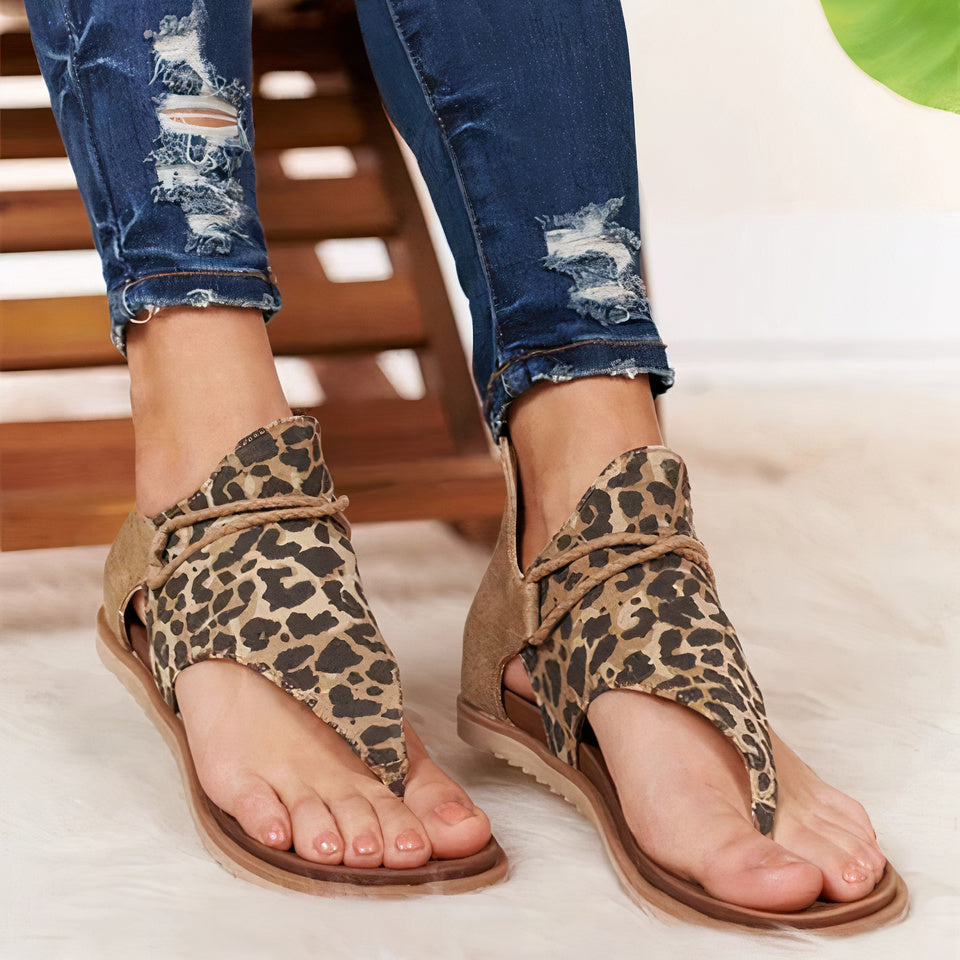 Casandra® | Sandale s boho uzorkom životinja