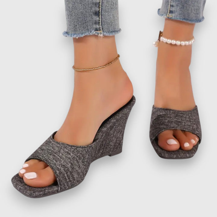 Ximena® | Čizme na potpeticu od jeansa