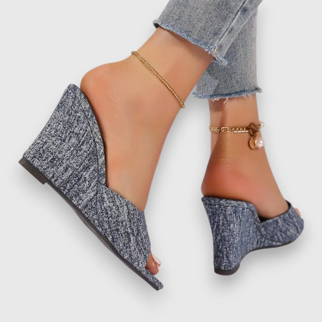 Ximena® | Čizme na potpeticu od jeansa