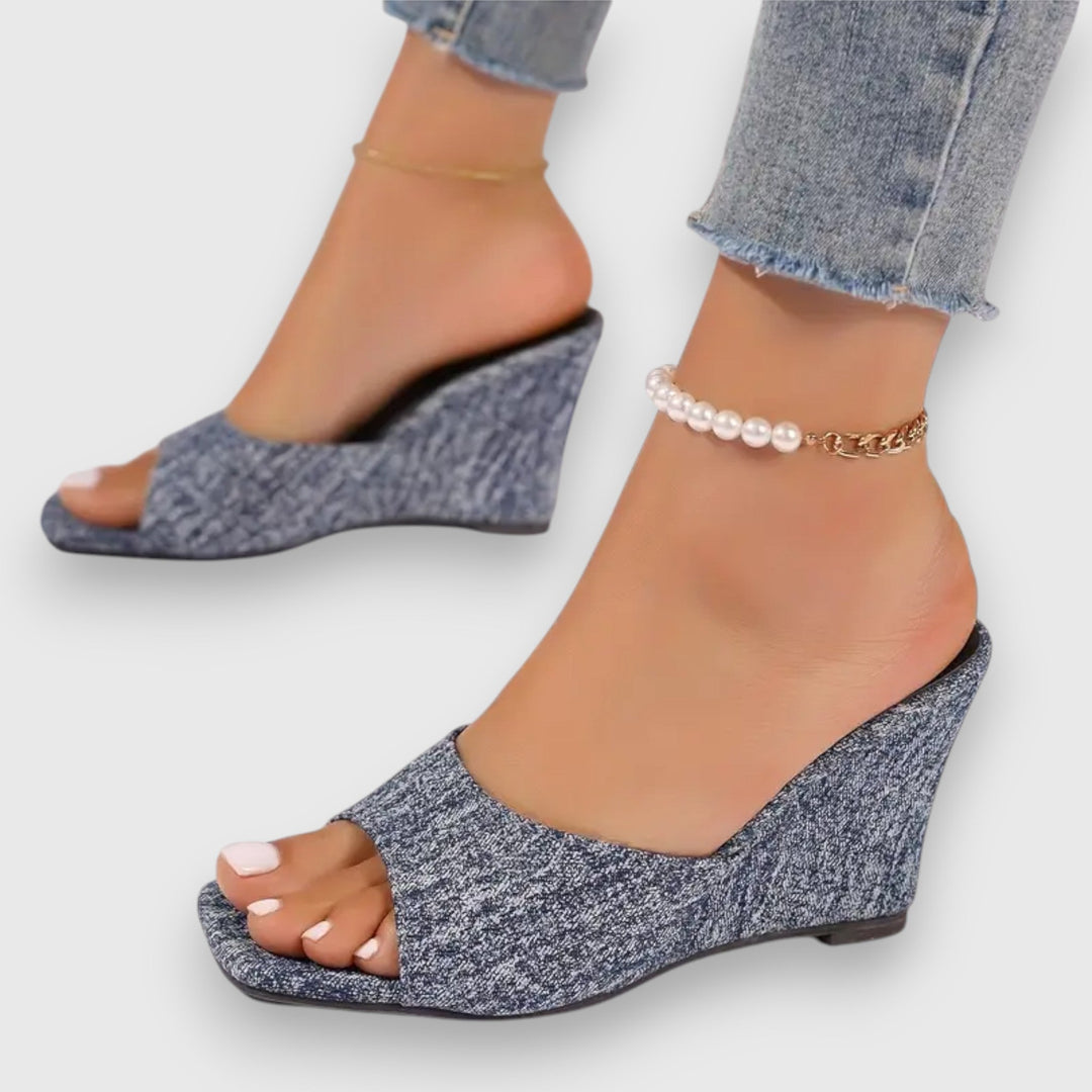 Ximena® | Čizme na potpeticu od jeansa
