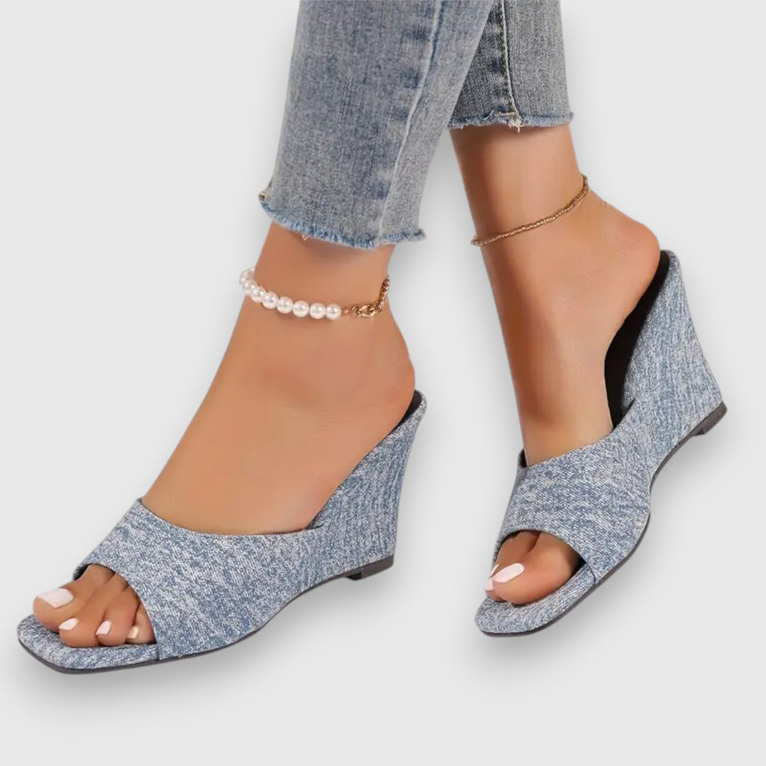 Ximena® | Čizme na potpeticu od jeansa