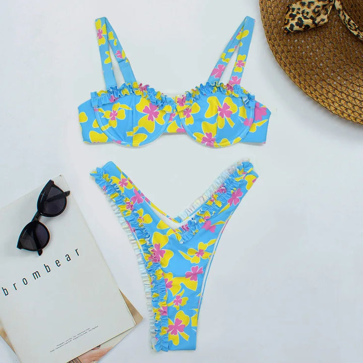 Yomara® | Slatki bikini s ukrasnim naborima