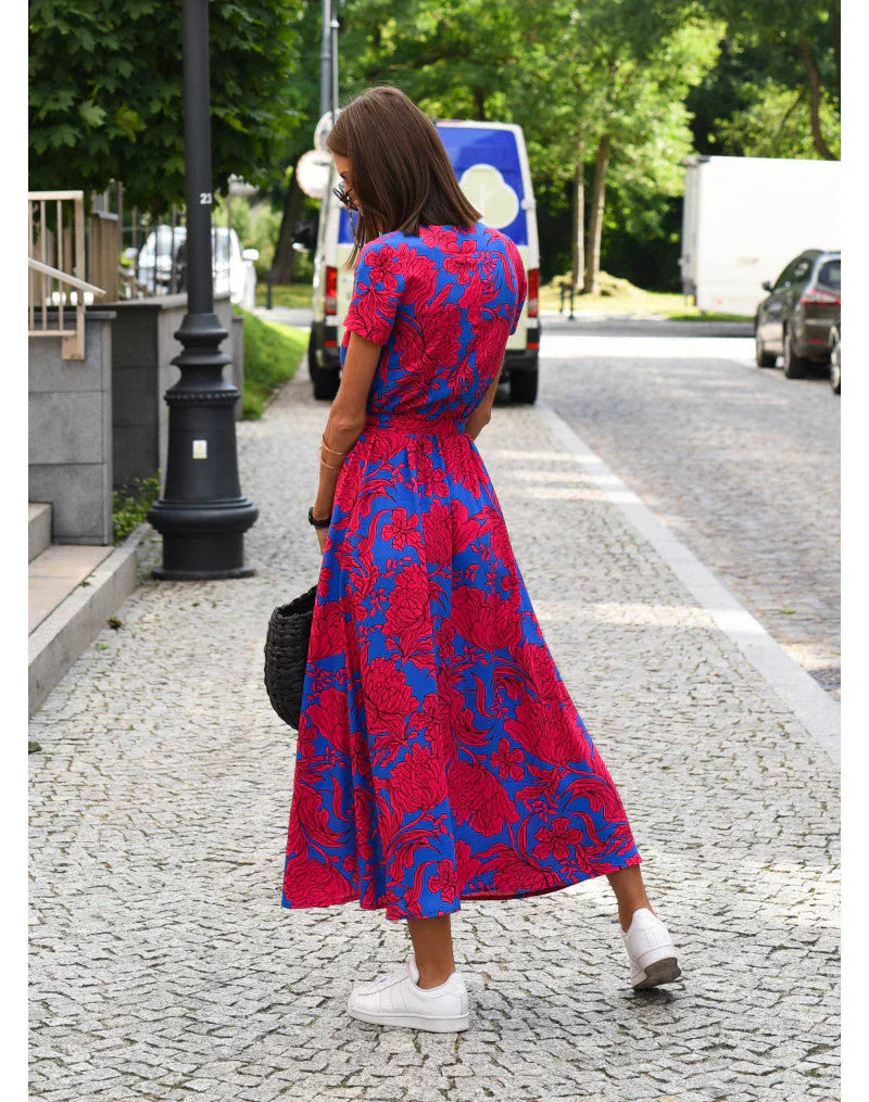 Suzanne - Elegantna haljina s V-izrezom