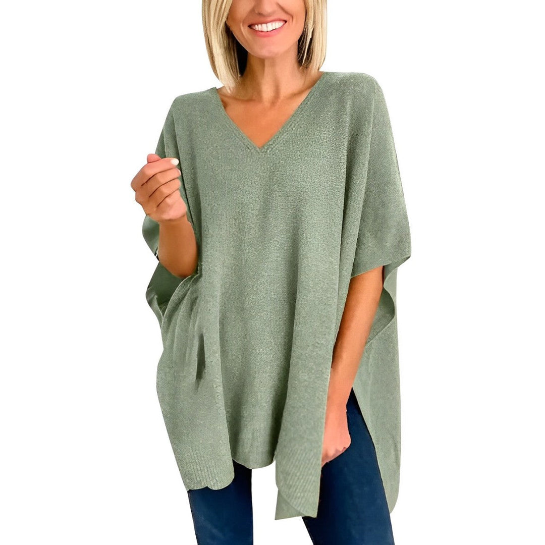 Aurica® | Bluza s neregularnim rubom i V-izrezom