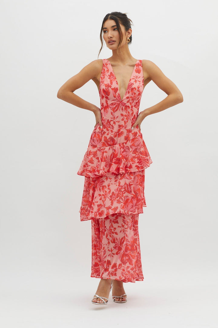 Faye™ | Bloom Shift midi haljina