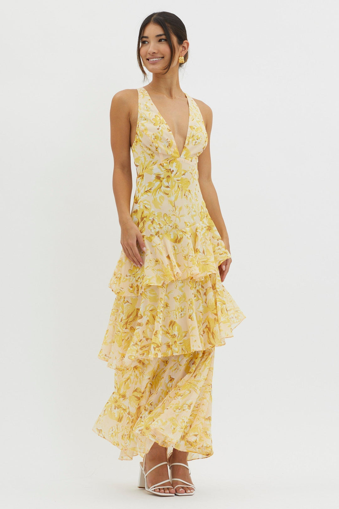 Faye™ | Bloom Shift midi haljina