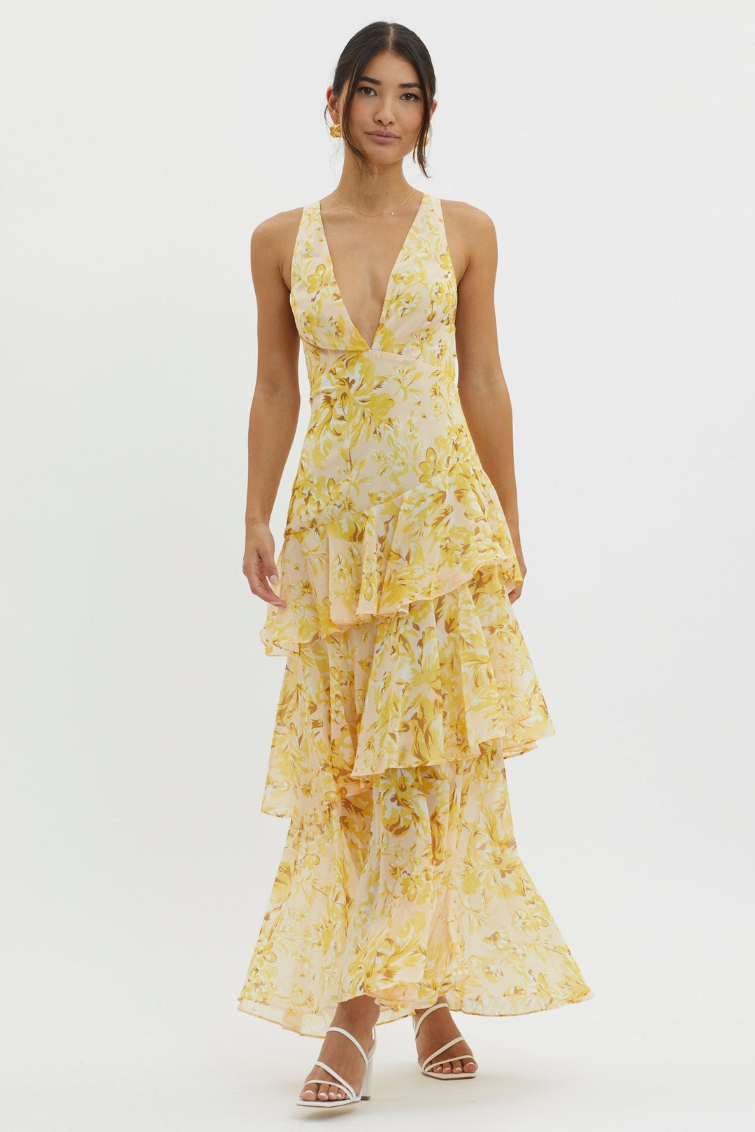 Faye™ | Bloom Shift midi haljina