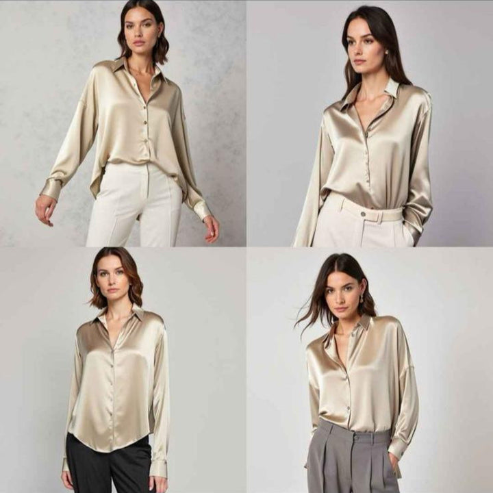 Mary | Elegantna satenjska bluza