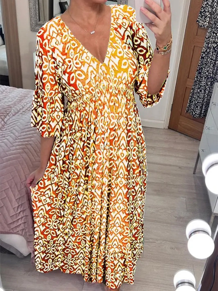 Boho Maxik led s V izrezom
