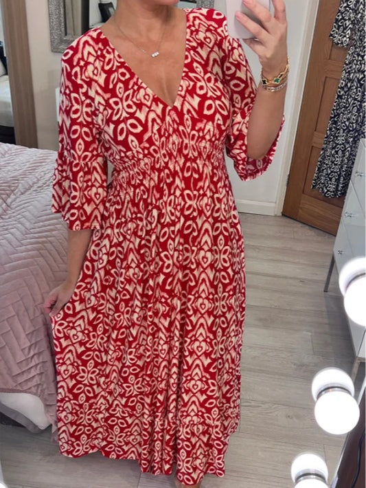 Boho Maxik led s V izrezom