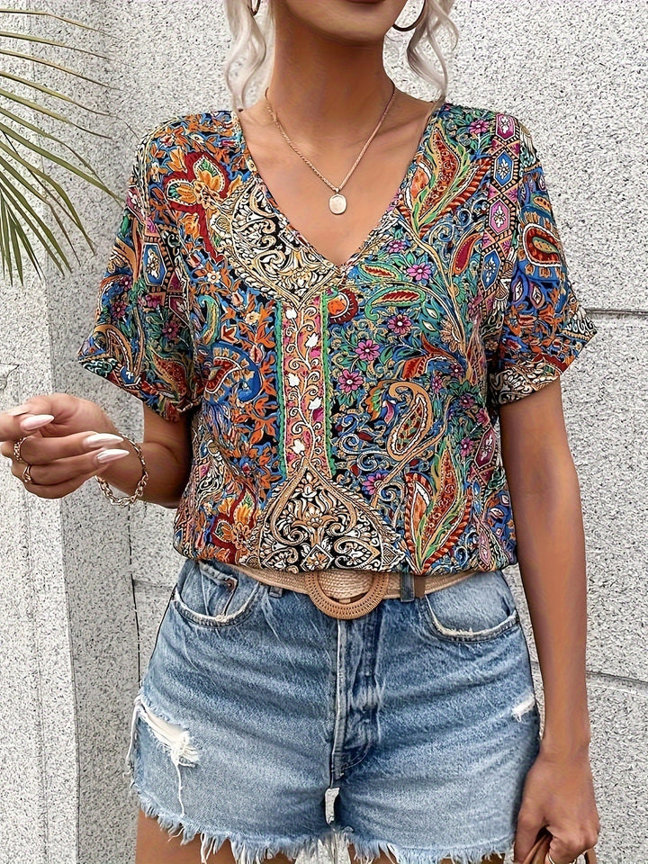 SARA™ | Bluza s V-izrezom