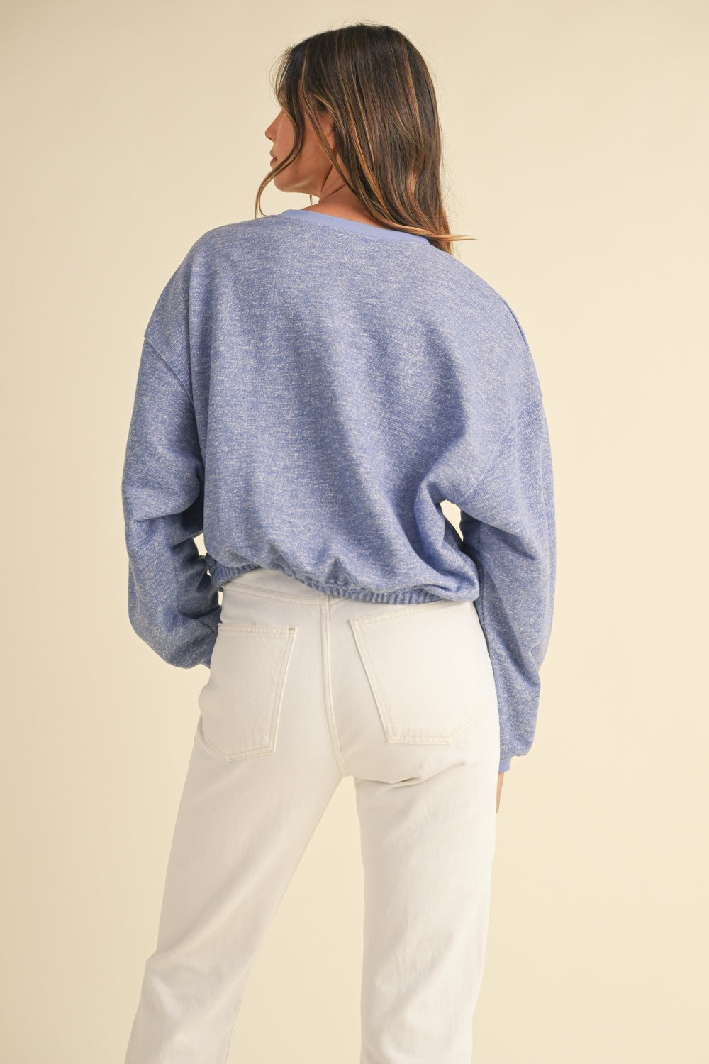 Lorena® | Mable majica s okomih rukavima i ušivenim slovima