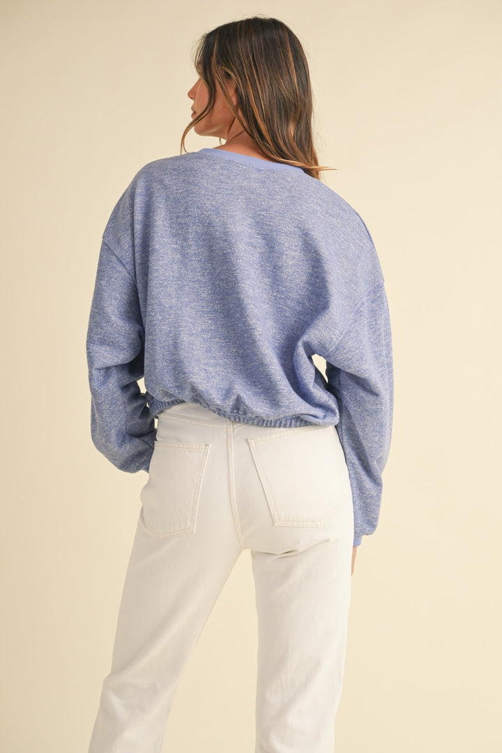 Lorena® | Mable majica s okomih rukavima i ušivenim slovima