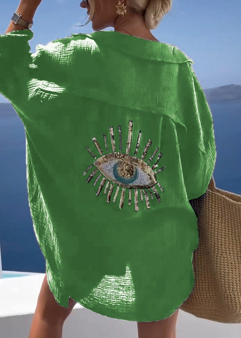 Sofie | Ženske Oversize Košulja s Izvezena Stražnjom Detail