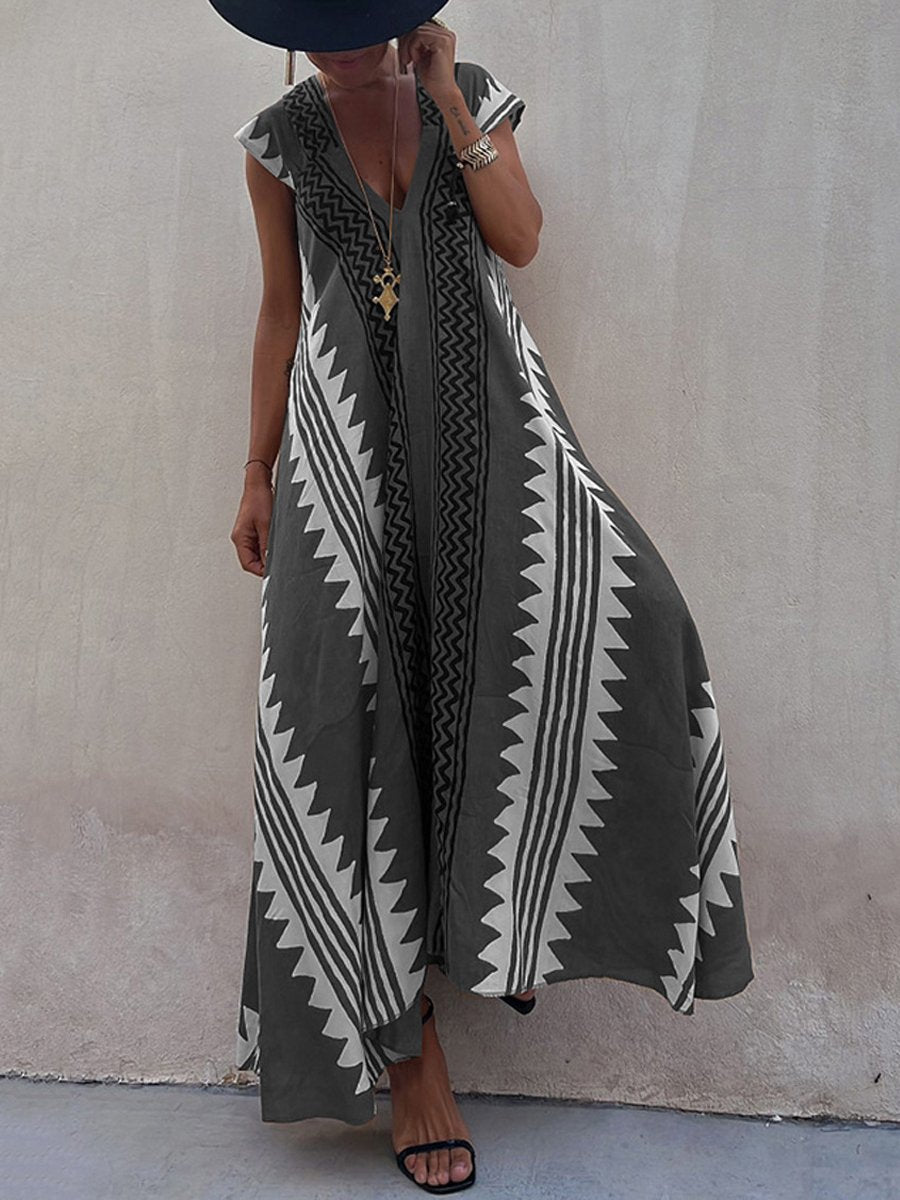 Boho™ | Bez rukava haljina s V-izrezom