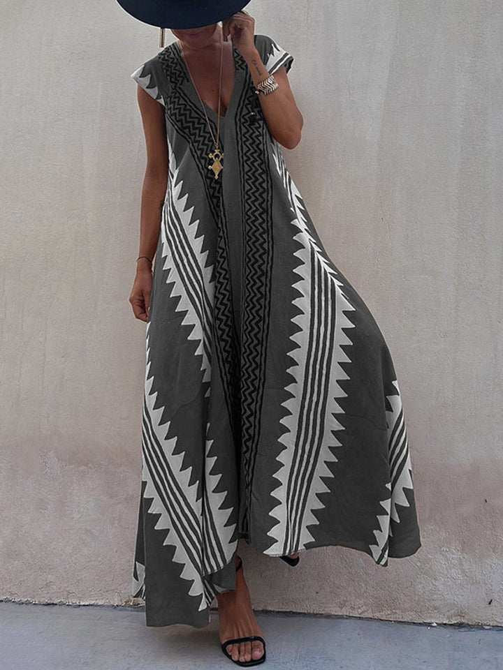 Boho™ | Bez rukava haljina s V-izrezom