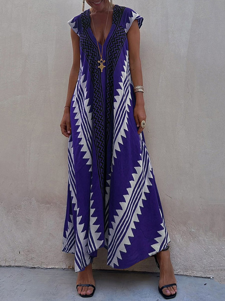 Boho™ | Bez rukava haljina s V-izrezom
