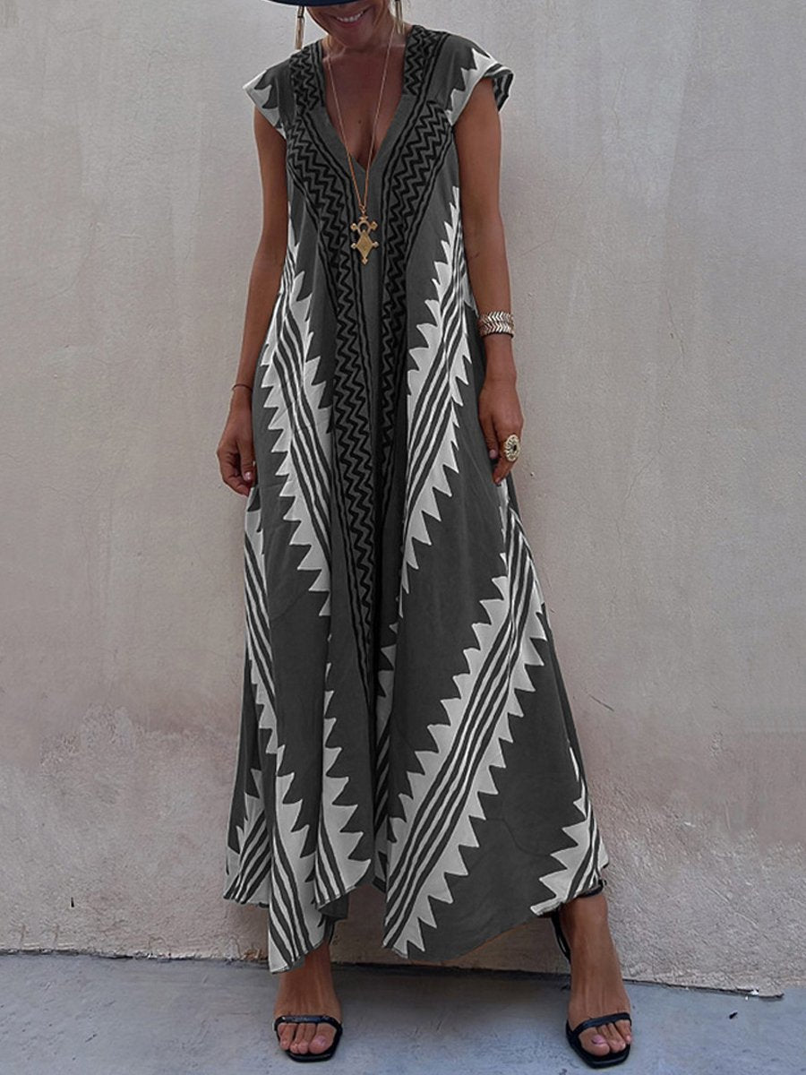 Boho™ | Bez rukava haljina s V-izrezom