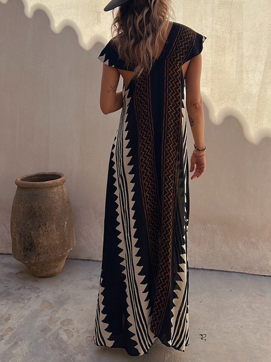 Boho™ | Bez rukava haljina s V-izrezom
