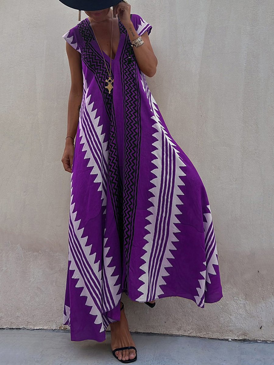 Boho™ | Bez rukava haljina s V-izrezom