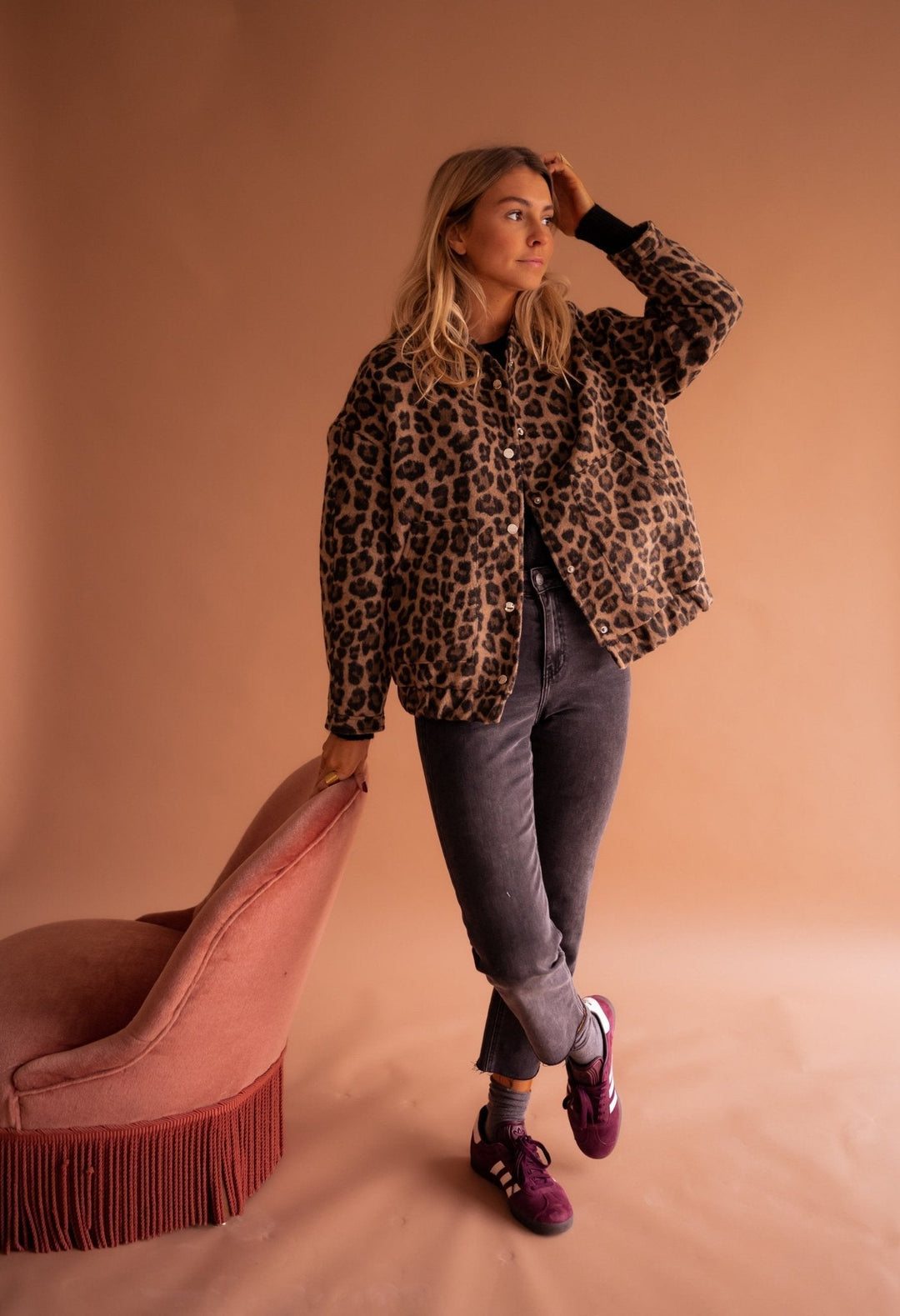 Charlene – Trendova Leopard Jakna