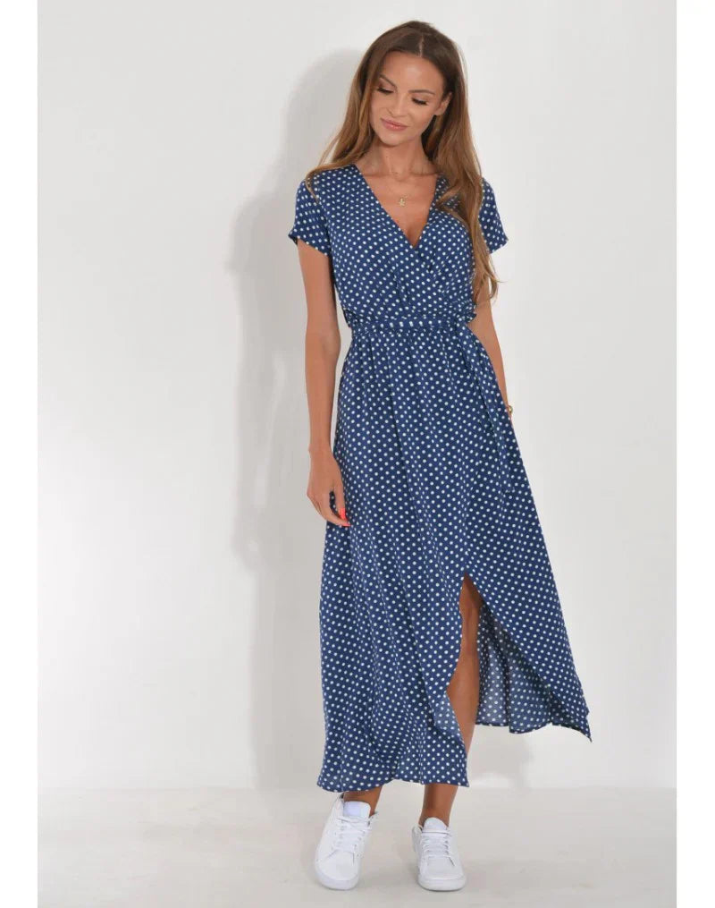 Suzanne - Elegantna haljina s V-izrezom