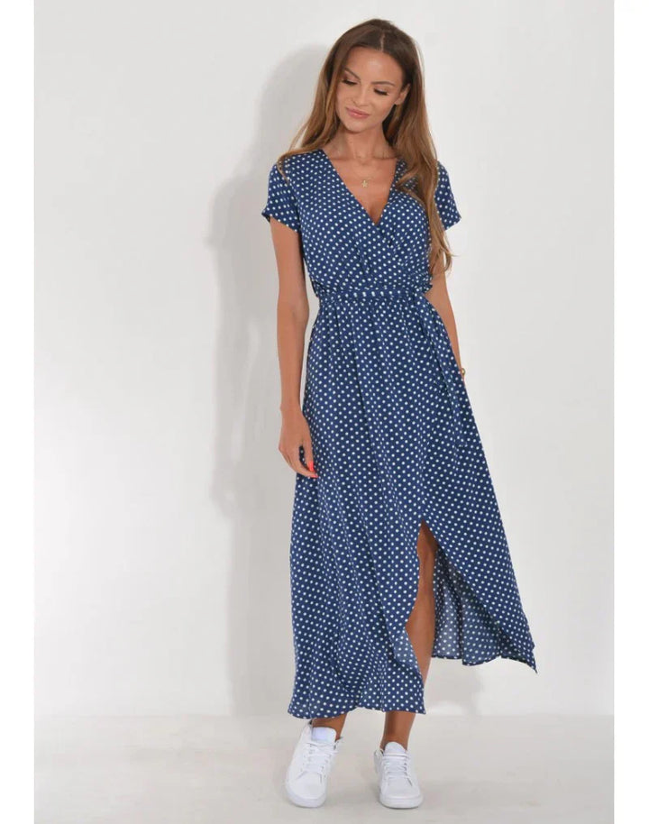 Suzanne - Elegantna haljina s V-izrezom