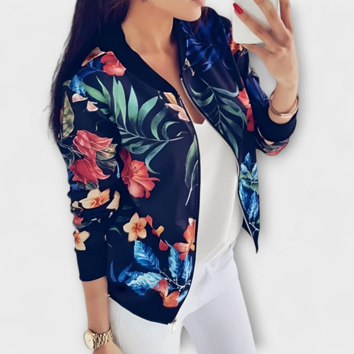 Andreia - Elegantni bomber s cvjetnim uzorkom