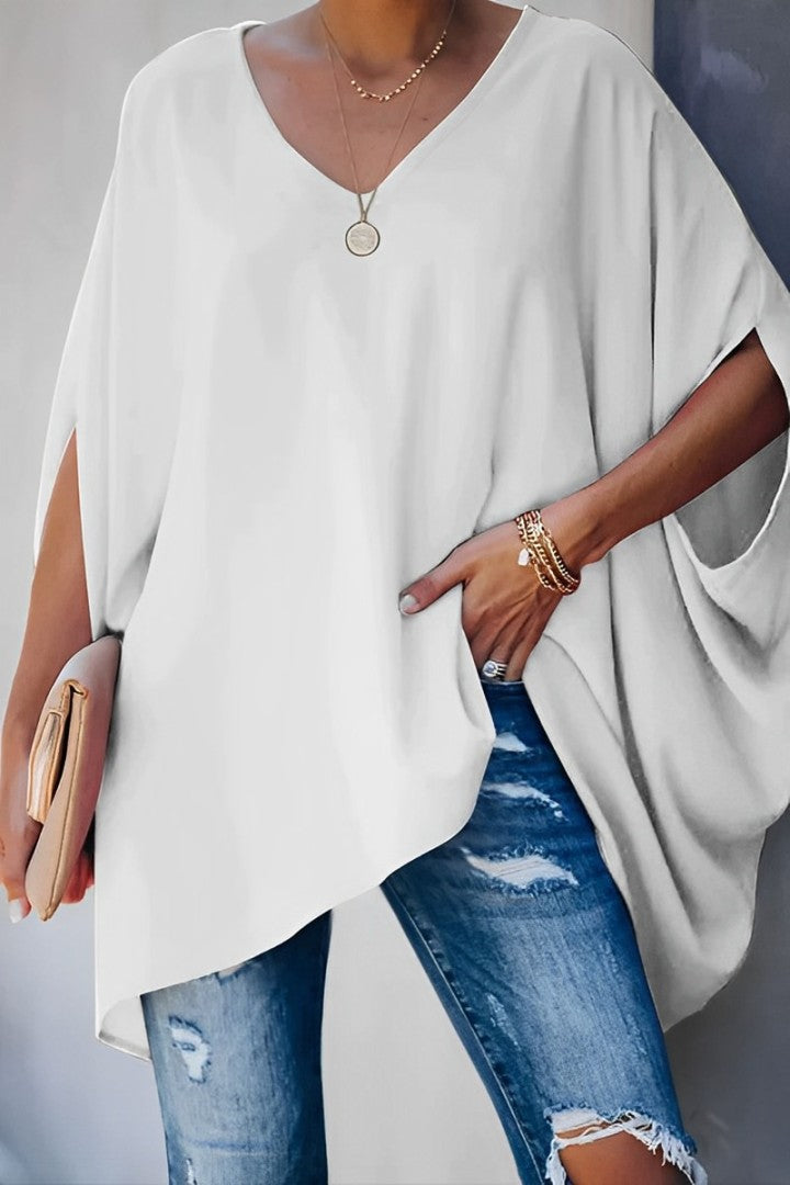Breann® | Ženska bluza s V-izrezom i labavim krojem