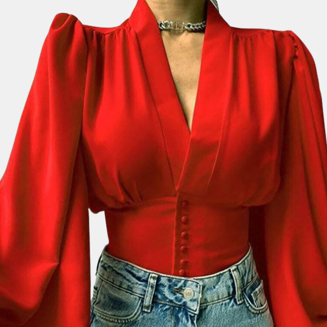 Bretts® | Moderna bluza s duplim rukavima i V-izrezom