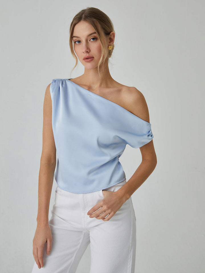 Bretchen® | Asimetrična bluza s detaljem od čvora
