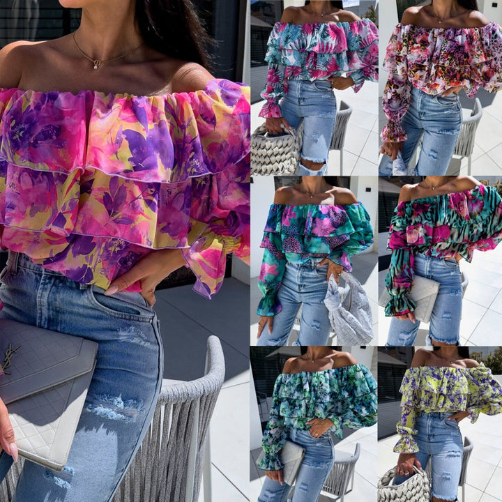 Aída® | Ženska bluza s volanima i cvjetnim uzorkom