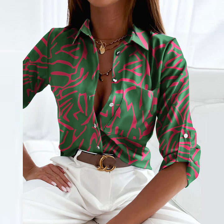 Ariadna® | Bluza s okovratnikom s preklopom