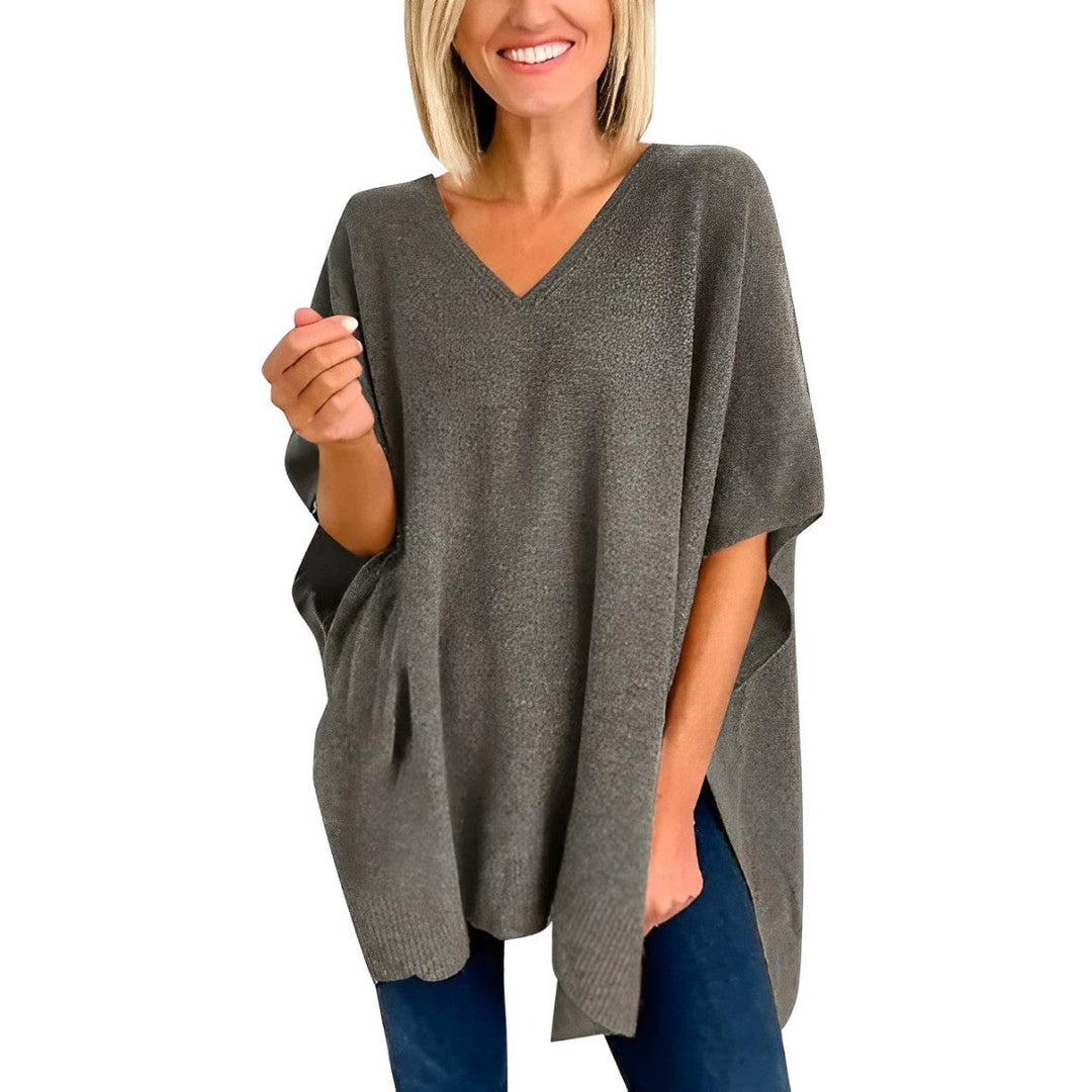 Aurica® | Bluza s neregularnim rubom i V-izrezom