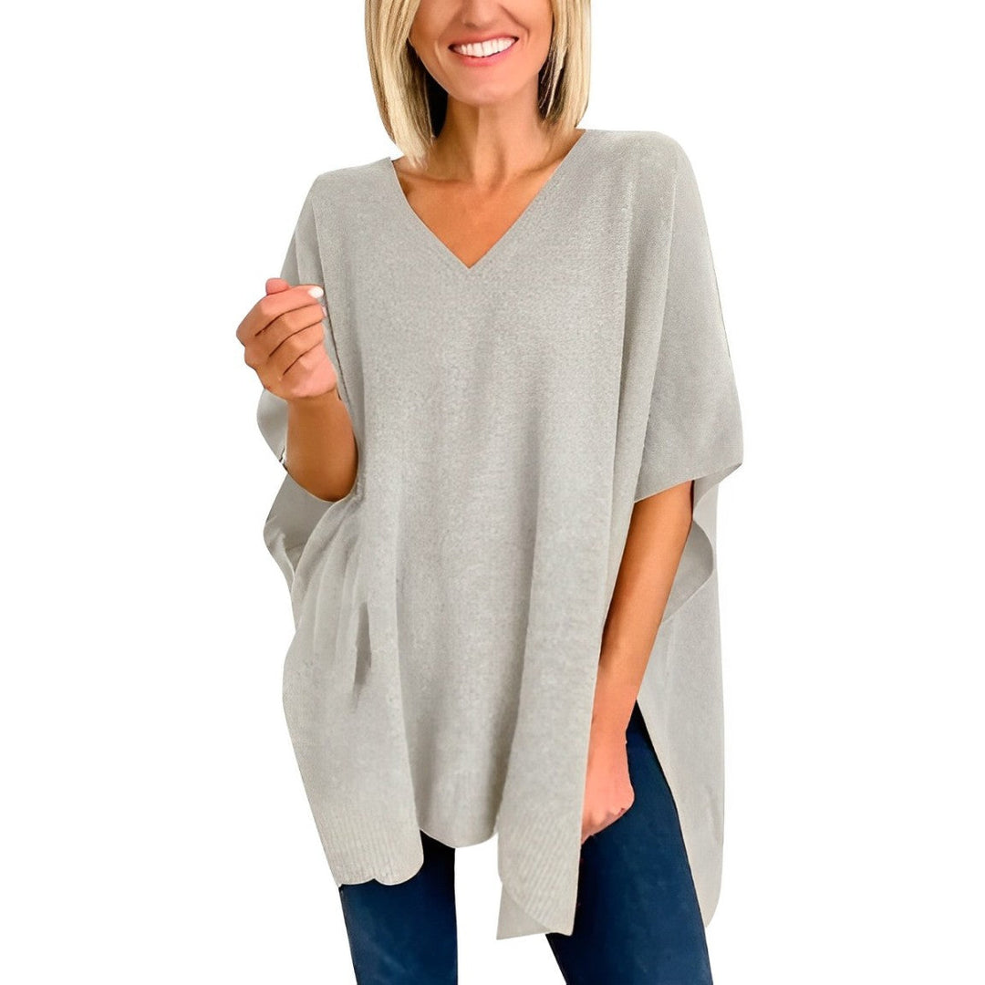 Aurica® | Bluza s neregularnim rubom i V-izrezom