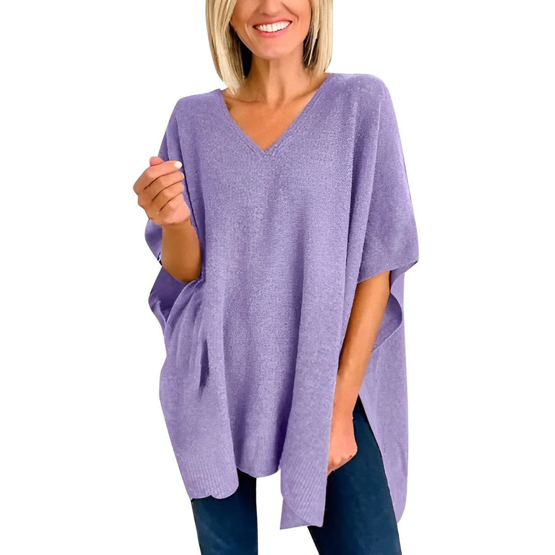 Aurica® | Bluza s neregularnim rubom i V-izrezom