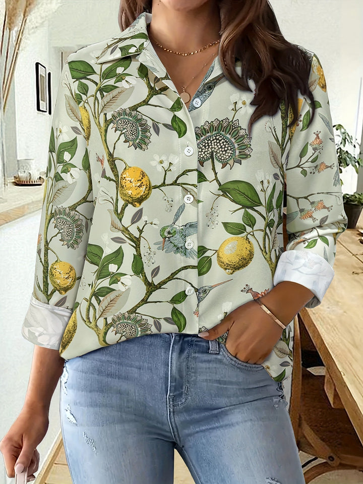 Breeze® | Elegantna pulover bluza sa printom i gumbima